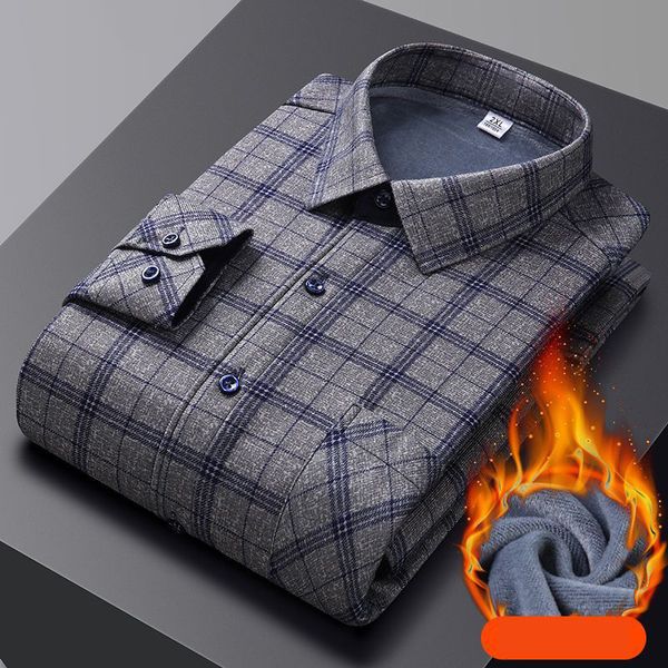 men's casual shirts winter longsleeved thermal shirt plus velvet thick casual formal business plaid middleaged size 230211, White;black
men's casual shirts winter longsleeved thermal shirt plus velvet thick casual formal business plaid middleaged size 230211, White;black