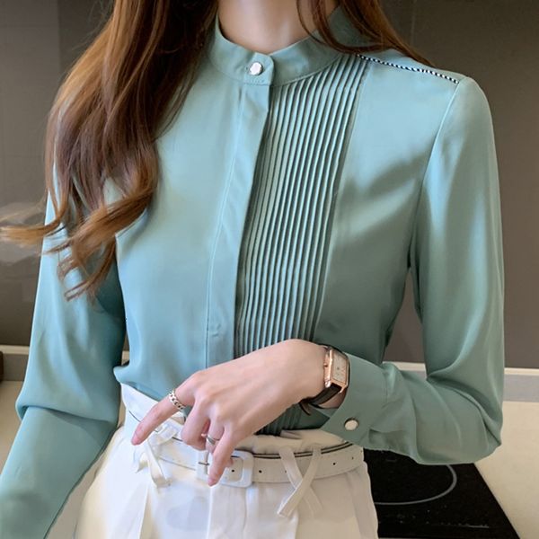 women's blouses shirts long sleeve chiffon blouse shirt blouse women blusas mujer de moda stand collar office blouse women blouses blu, White
women's blouses shirts long sleeve chiffon blouse shirt blouse women blusas mujer de moda stand collar office blouse women blouses blu, White