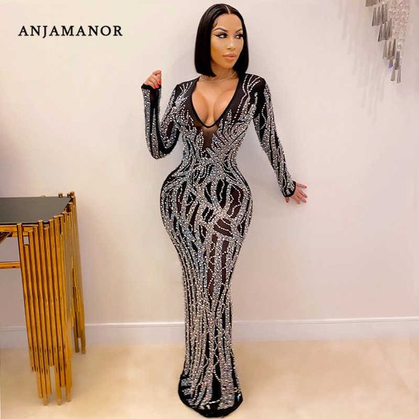casual dresses anjamanor deep v long sleeve dresses rhinestone mesh black bodycon maxi dress club birthday party dress for women d42-he49 t2, Black;gray
casual dresses anjamanor deep v long sleeve dresses rhinestone mesh black bodycon maxi dress club birthday party dress for women d42-he49 t2, Black;gray