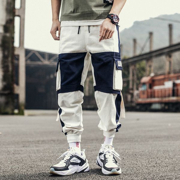 men's pants prowow ribbons harem joggers men cargo pants streetwear hip hop casual pockets track pants male harajuku fashion trousers 2, Black
men's pants prowow ribbons harem joggers men cargo pants streetwear hip hop casual pockets track pants male harajuku fashion trousers 2, Black