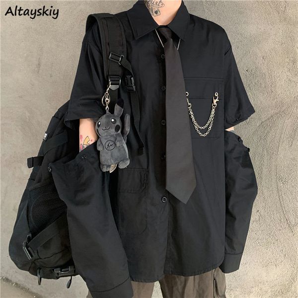 women's blouses shirts shirts women bf style harajuku hollow out design chic teens streetwear all-match trendy simple womens blouse 230, White
women's blouses shirts shirts women bf style harajuku hollow out design chic teens streetwear all-match trendy simple womens blouse 230, White
