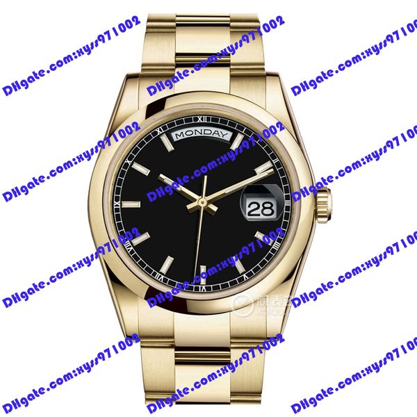 2813 automatic watch 118208-0095 luxury men's watch 36mm sapphire glass black dial women's watch gold 306 stainless steel strap 11, Slivery;brown
2813 automatic watch 118208-0095 luxury men's watch 36mm sapphire glass black dial women's watch gold 306 stainless steel strap 11, Slivery;brown