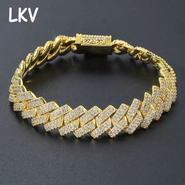 14mm diamond cuban chain street hiphop trendsetter versatile personality student hip hop bracelet, Black
14mm diamond cuban chain street hiphop trendsetter versatile personality student hip hop bracelet, Black
