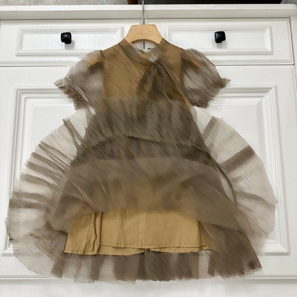 clothing sets girl's dresses brown deisgner girls long 2023ss summer newly mesh puff sleeves skirts end pricesses dress size 90-150cm, White
clothing sets girl's dresses brown deisgner girls long 2023ss summer newly mesh puff sleeves skirts end pricesses dress size 90-150cm, White