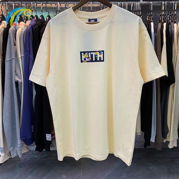 men's t-shirts summer streetwear loose kith mens t shirts high street classic box kith tee flower print black white apricot inside tag, White;black
men's t-shirts summer streetwear loose kith mens t shirts high street classic box kith tee flower print black white apricot inside tag, White;black