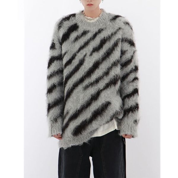 men's sweaters winter warm zebra and women's loose trend oversize couples in autumn 230210, White;black
men's sweaters winter warm zebra and women's loose trend oversize couples in autumn 230210, White;black
