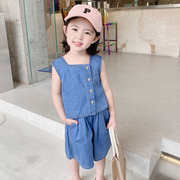 clothing girls summer fashion outfits clothes baby cotton denim sleeveless vest shirt shorts suits ants sets pcs t, White
clothing girls summer fashion outfits clothes baby cotton denim sleeveless vest shirt shorts suits ants sets pcs t, White