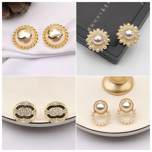 women fashion stud earring wedding gold plated diamond pearl letters earrings birthday gift wedding party jewerlry, Golden;silver
women fashion stud earring wedding gold plated diamond pearl letters earrings birthday gift wedding party jewerlry, Golden;silver