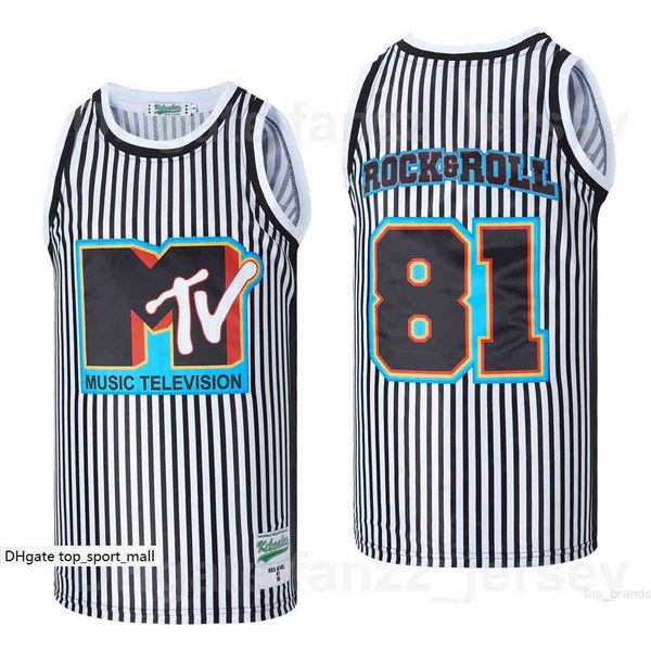 movie basketball music television mtv 81 rock & roll jersey men hip hop black white pinstripe team color hiphop breathable high school for s
movie basketball music television mtv 81 rock & roll jersey men hip hop black white pinstripe team color hiphop breathable high school for s