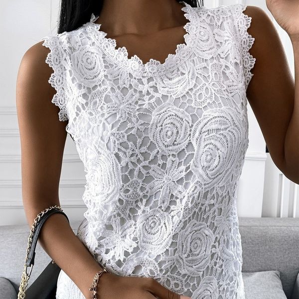 women's blouses shirts casual ladies vintage t shirt floral tank camisole summer fashion ladies lace jacquard sleeveless 230211, White
women's blouses shirts casual ladies vintage t shirt floral tank camisole summer fashion ladies lace jacquard sleeveless 230211, White