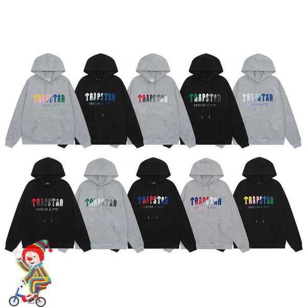 men's hoodies sweatshirts trapstar european american size street fashion towel embroidery hoodie sweatshirt set fleece tracksuit, Black
men's hoodies sweatshirts trapstar european american size street fashion towel embroidery hoodie sweatshirt set fleece tracksuit, Black