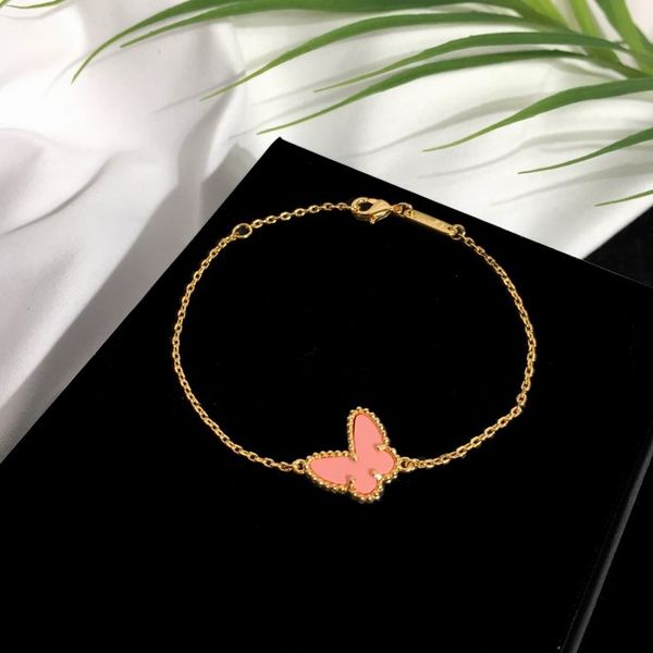 2023 fashion jewelry women ladies bracelet pink red butterfly charm bracelets gold thin chain stainless steel bracelet with box, Golden;silver
2023 fashion jewelry women ladies bracelet pink red butterfly charm bracelets gold thin chain stainless steel bracelet with box, Golden;silver