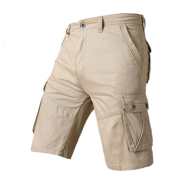 men's shorts summer cargo mens jogger knee length casual men cotton solid multi pocket short pants outdoor overalls man 230211, White;black
men's shorts summer cargo mens jogger knee length casual men cotton solid multi pocket short pants outdoor overalls man 230211, White;black