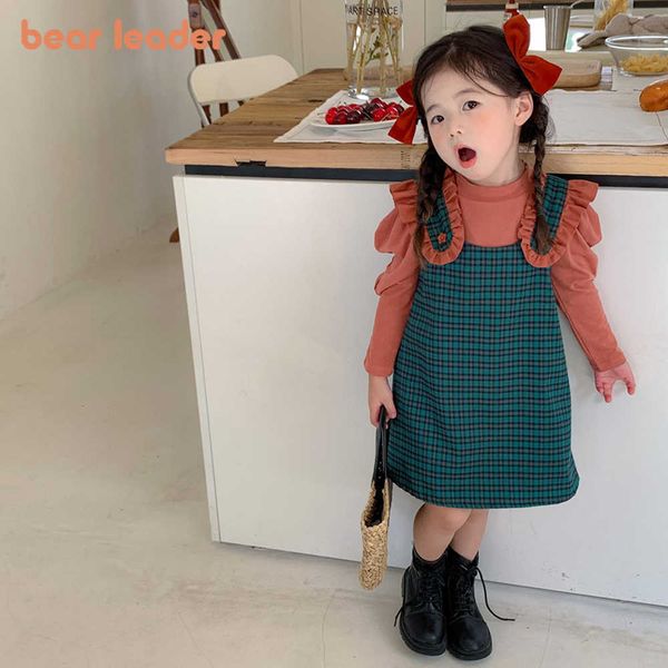 clothing s bear leader autumn new baby girl bao bubble sleeve tshirt houndstooth strappy twopiece set dress, White
clothing s bear leader autumn new baby girl bao bubble sleeve tshirt houndstooth strappy twopiece set dress, White