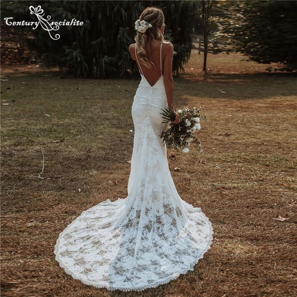 party dresses boho mermaid wedding for women 2023 spaghetti straps backless beach bride dress bohemian bridal gowns vestido de noiva 230211, White;black
party dresses boho mermaid wedding for women 2023 spaghetti straps backless beach bride dress bohemian bridal gowns vestido de noiva 230211, White;black