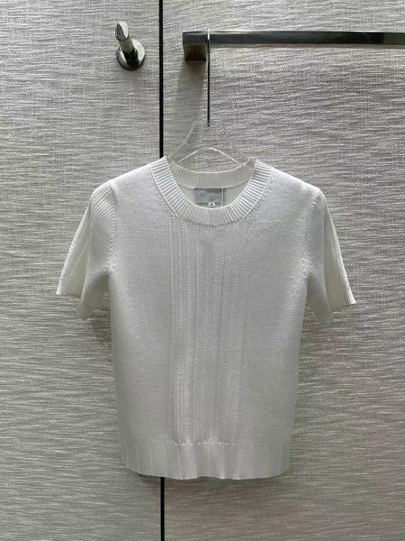 women's knits tees 2023 spring summer o neck short sleeve high end jacquard pullovers women's designer sweater 0211-29, White
women's knits tees 2023 spring summer o neck short sleeve high end jacquard pullovers women's designer sweater 0211-29, White