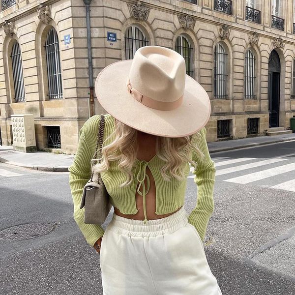 cloches white wedding hat for women bow woolen fedora luxury designer church s ladies eelegant pink wholesale 230211, Blue;gray
cloches white wedding hat for women bow woolen fedora luxury designer church s ladies eelegant pink wholesale 230211, Blue;gray