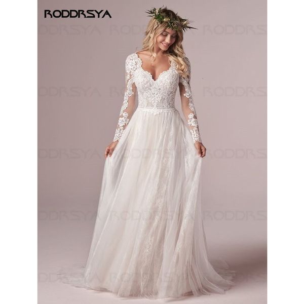 party dresses roddrsya a line long sleeves wedding lace bridal gowns tulle ivory vestido de novia open back 230211, White;black
party dresses roddrsya a line long sleeves wedding lace bridal gowns tulle ivory vestido de novia open back 230211, White;black
