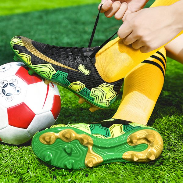 dress shoes men boys soccer tffg football boots kids long spikes cleats training sport sneakers soft indoor turf futsal drop 230211, Black
dress shoes men boys soccer tffg football boots kids long spikes cleats training sport sneakers soft indoor turf futsal drop 230211, Black