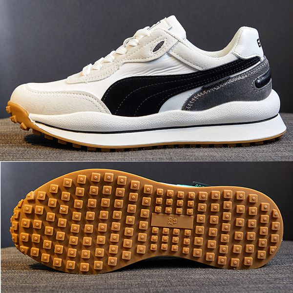 safety shoes golf women female sports sneakers gym walking classic cushion for spiked anti slip trainers 230211, Black;brown
safety shoes golf women female sports sneakers gym walking classic cushion for spiked anti slip trainers 230211, Black;brown