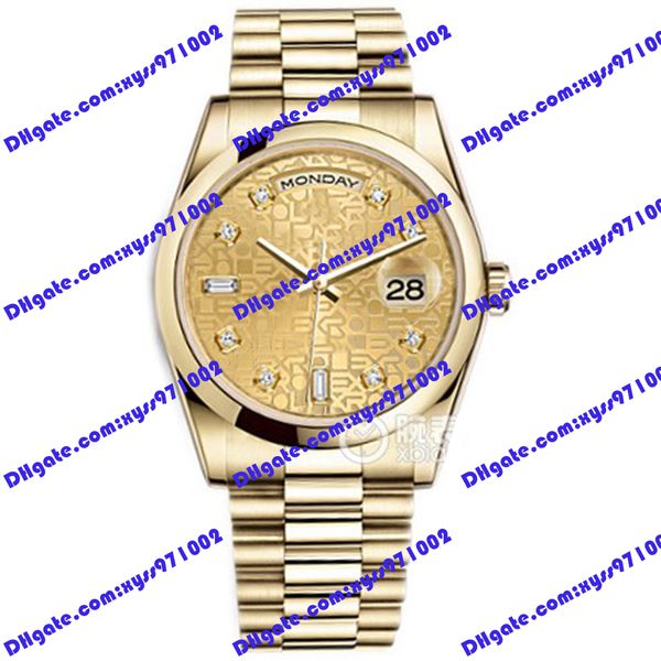 luxury men's watch 1118208 118209 36mm sapphire glass gold printing dial 2813 automatic mechanical gold stainless steel classic watch s, Slivery;brown
luxury men's watch 1118208 118209 36mm sapphire glass gold printing dial 2813 automatic mechanical gold stainless steel classic watch s, Slivery;brown
