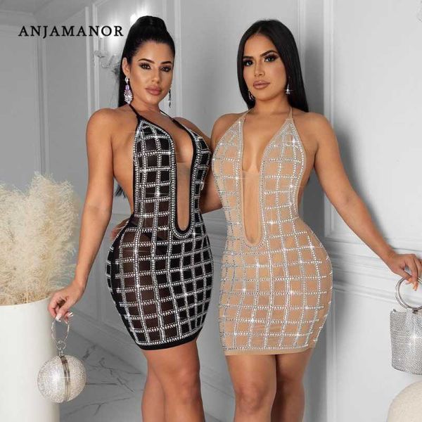 casual dresses anjamanor sparkly rhinestone mesh dresses for women party night club outfits bodycon mini dress clothing d35-di20 t230210, Black;gray
casual dresses anjamanor sparkly rhinestone mesh dresses for women party night club outfits bodycon mini dress clothing d35-di20 t230210, Black;gray