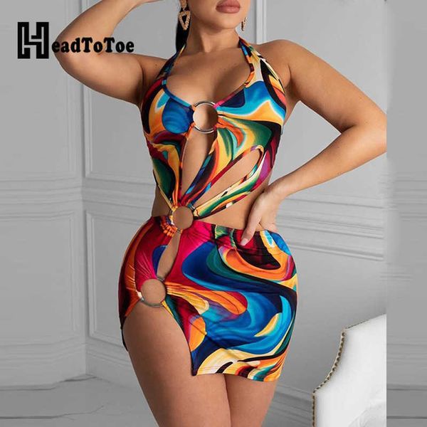 party dresses colorful print slit cut out dress women hallow out halter mini bodycon dress summer beach dress t230210, White;black
party dresses colorful print slit cut out dress women hallow out halter mini bodycon dress summer beach dress t230210, White;black