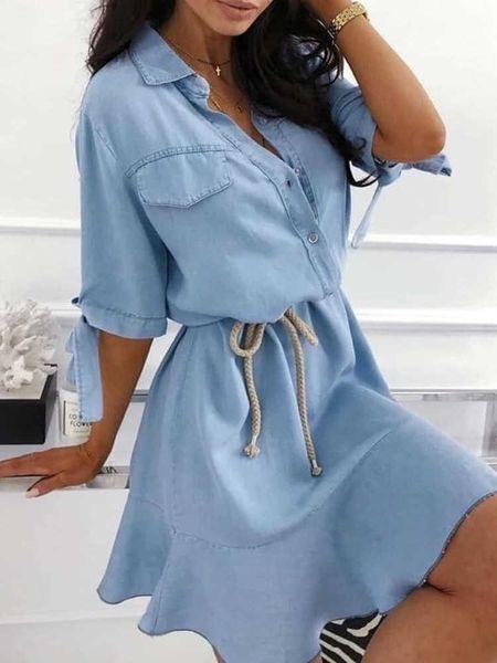party dresses drawstring buttoned pockets casual shirt dress women t230210, White;black
party dresses drawstring buttoned pockets casual shirt dress women t230210, White;black
