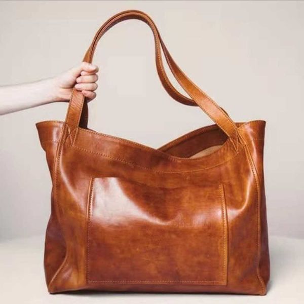 shoulder bags retro soft pu leather portable shoulder bag large capacity women's bag new tote bag shoulder handbag g230210
shoulder bags retro soft pu leather portable shoulder bag large capacity women's bag new tote bag shoulder handbag g230210