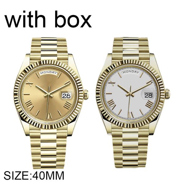 mens watch designer automatic movement watches gold watchs roman size 40mm 904l stainless steel bracelet sapphire glass waterproof wristwatc, Slivery;brown
mens watch designer automatic movement watches gold watchs roman size 40mm 904l stainless steel bracelet sapphire glass waterproof wristwatc, Slivery;brown