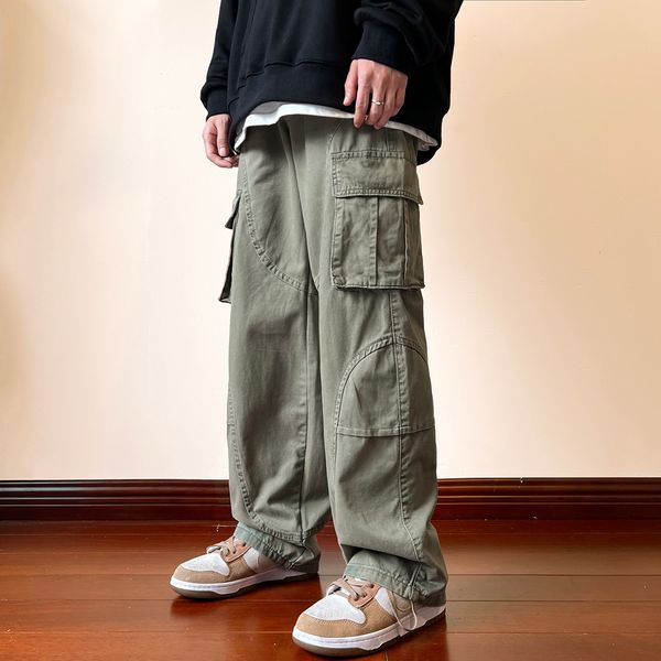 men's pants spring retro cargo pants men's multi-pockets straight tube cityboy pant fashion streetwear vintage mopping trousers 23, Black
men's pants spring retro cargo pants men's multi-pockets straight tube cityboy pant fashion streetwear vintage mopping trousers 23, Black