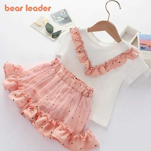 bear leader summer girls clothing sets new children's tshirt skirt suits shortsleeved mesh set polka dot kids outfits, White
bear leader summer girls clothing sets new children's tshirt skirt suits shortsleeved mesh set polka dot kids outfits, White