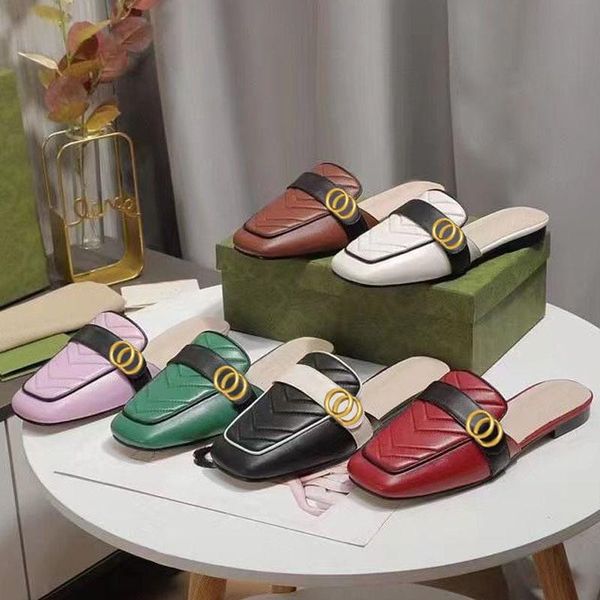 men lazy flat baotou flops women shoes ladies sandals beach fashion loafers designer mens leather letters lady cartoon slides metal large si, Black
men lazy flat baotou flops women shoes ladies sandals beach fashion loafers designer mens leather letters lady cartoon slides metal large si, Black