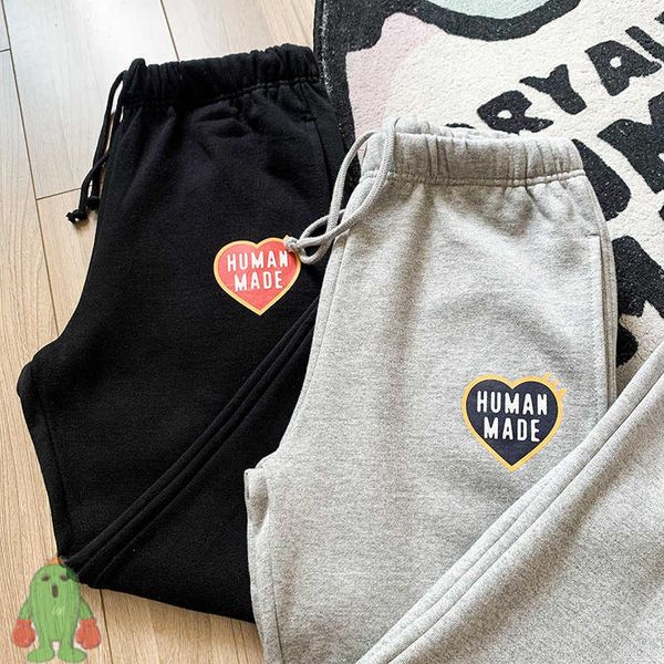 men's pants human made sweatpants high street fleece love print joggers pants men women trousers, Black
men's pants human made sweatpants high street fleece love print joggers pants men women trousers, Black