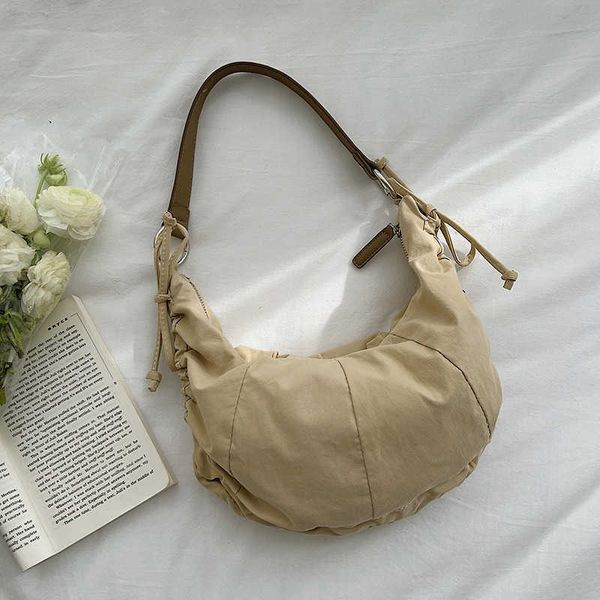 shoulder bags 2022 new women's handbag casual nylon dumpling bag for female large capacity shoulder bag g230210
shoulder bags 2022 new women's handbag casual nylon dumpling bag for female large capacity shoulder bag g230210
