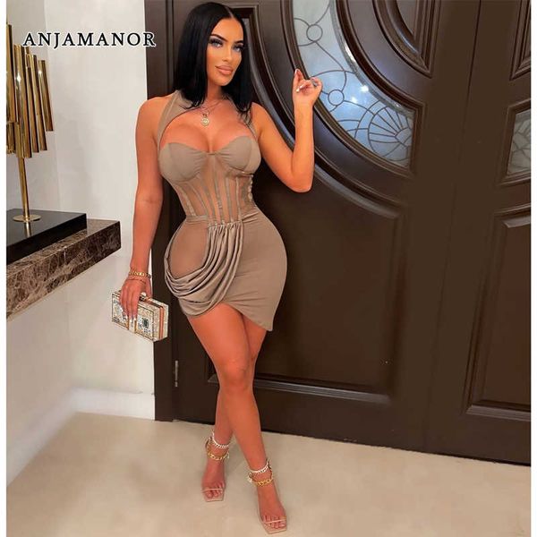 casual dresses anjamanor nude mesh insert caged mini dress party night club outfits irregular hem corset halter bodycon dresses d42-dh21 t23, Black;gray
casual dresses anjamanor nude mesh insert caged mini dress party night club outfits irregular hem corset halter bodycon dresses d42-dh21 t23, Black;gray
