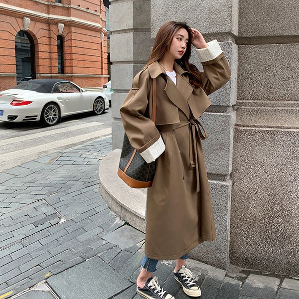 women's trench coats fashion oversize loose women trench coat long double-breasted duster coat windbreaker for lady spring autumn outer, Tan;black
women's trench coats fashion oversize loose women trench coat long double-breasted duster coat windbreaker for lady spring autumn outer, Tan;black