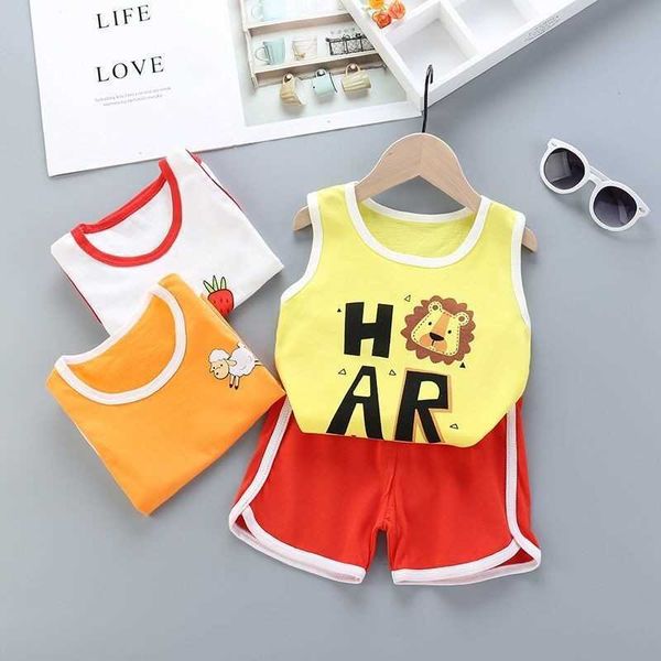 sets summer children's clothing boys girls baby vest sleeveless shorts cotton twopiece years old kids sports clothes suit, White
sets summer children's clothing boys girls baby vest sleeveless shorts cotton twopiece years old kids sports clothes suit, White