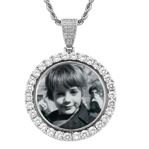hip hop rotating double sided personalized frame pendant diy collection commemorative p necklace set, Silver
hip hop rotating double sided personalized frame pendant diy collection commemorative p necklace set, Silver