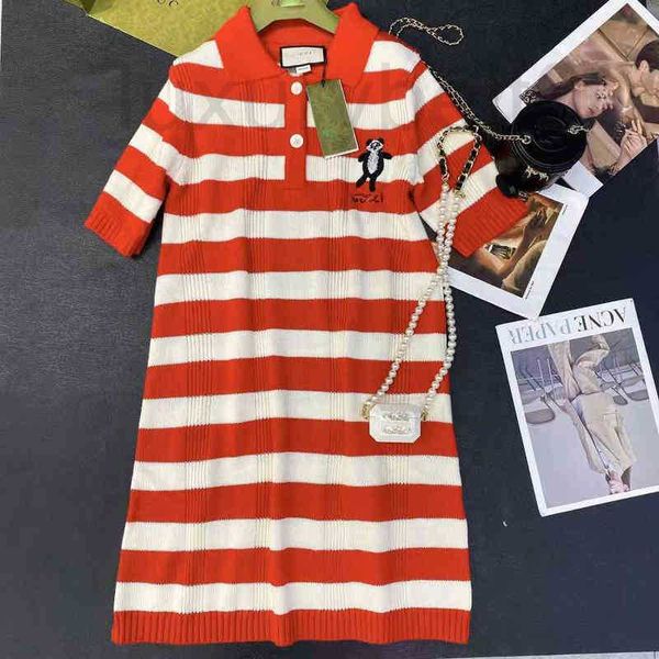 casual dresses designer spring new polo half open neck knit stripe contrast panda letter pattern embroidered short sleeve 02bm, Black;gray
casual dresses designer spring new polo half open neck knit stripe contrast panda letter pattern embroidered short sleeve 02bm, Black;gray