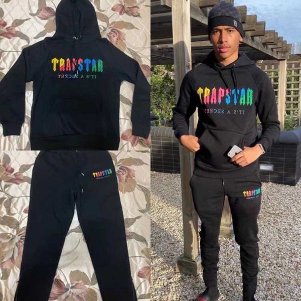 men's hoodies sweatshirts life p vedio trapstar hoodies set embroidered fleece pullover hooded hoodie sweatshirts set, Black
men's hoodies sweatshirts life p vedio trapstar hoodies set embroidered fleece pullover hooded hoodie sweatshirts set, Black