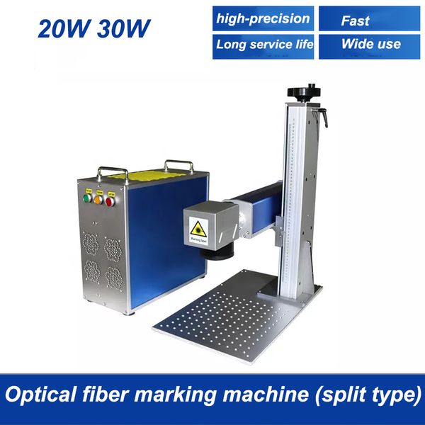 Image of Portable Stainless Steel Fiber Laser Marking Machine 20w 30w Gold Silver Jewelry Engraver For Engraving Business Card