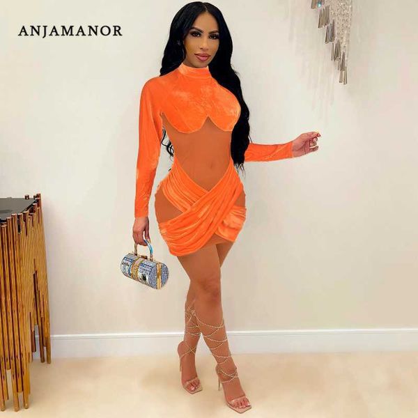 casual dresses anjamanor sheer mesh velvet mini dresses for women 2021 clubwear birthday outfits long sleeve bodycon dress fall winter d36-c, Black;gray
casual dresses anjamanor sheer mesh velvet mini dresses for women 2021 clubwear birthday outfits long sleeve bodycon dress fall winter d36-c, Black;gray