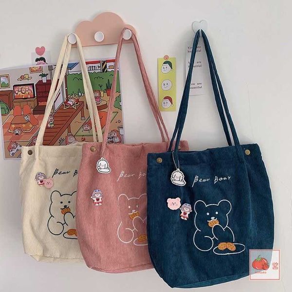 totes canvas corduroy shoulder shopping cute bear bags women satchel tote hand bag travel bag purses casual handbag for women bookbag 021123
totes canvas corduroy shoulder shopping cute bear bags women satchel tote hand bag travel bag purses casual handbag for women bookbag 021123