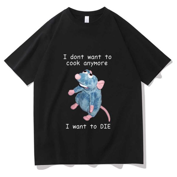 women's t-shirt mouse printed short-sleeved t-shirt for men and women i dont want to cook printed short-sleeved t-shirt l230211, White
women's t-shirt mouse printed short-sleeved t-shirt for men and women i dont want to cook printed short-sleeved t-shirt l230211, White