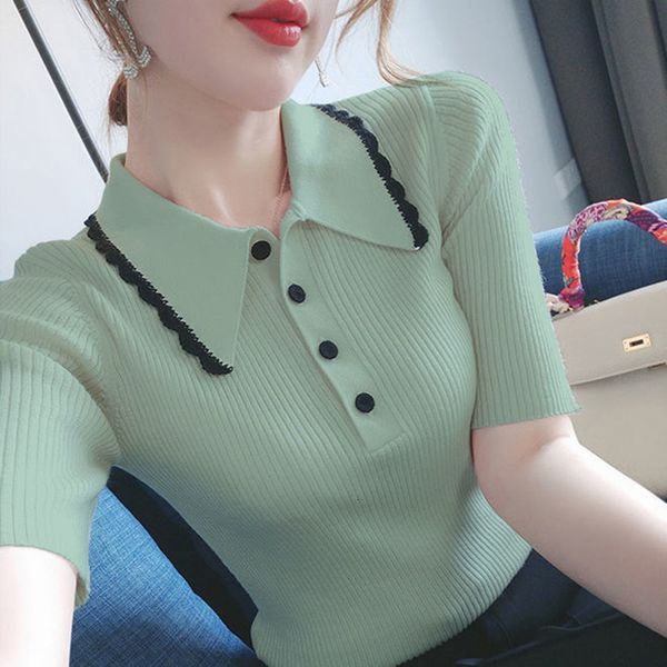 women's blouses shirts fashion lapel spliced button plus size short sleeve shirt summer casual pullovers elegant female clothing commut, White
women's blouses shirts fashion lapel spliced button plus size short sleeve shirt summer casual pullovers elegant female clothing commut, White