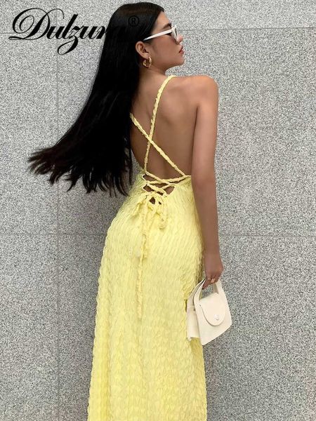casual dresses dulzura summer ruched y2k clothes lace up sleeveless backless bodycon maxi dresses for women club party evening birthday t230, Black;gray
casual dresses dulzura summer ruched y2k clothes lace up sleeveless backless bodycon maxi dresses for women club party evening birthday t230, Black;gray