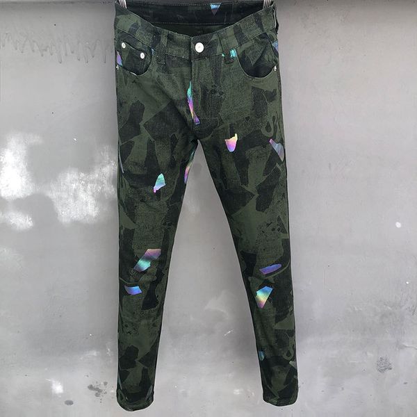 men's jeans vintage stitching printed men camouflage color slim fit pant 2023 spring hip hop dance party denim fashion jean 230211, Blue
men's jeans vintage stitching printed men camouflage color slim fit pant 2023 spring hip hop dance party denim fashion jean 230211, Blue