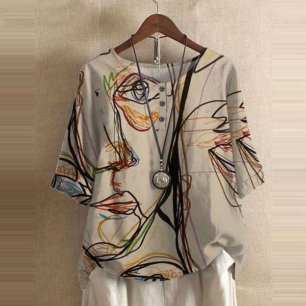 women's blouses shirts fashion floral printed women blouse shirt summer casual o neck pullover half sleeve elegant slim streetwear par, White
women's blouses shirts fashion floral printed women blouse shirt summer casual o neck pullover half sleeve elegant slim streetwear par, White