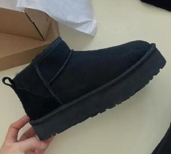mini boot designer women platform snow boots fur warm shoes real leather ankle fluffy booties for women brown, Black
mini boot designer women platform snow boots fur warm shoes real leather ankle fluffy booties for women brown, Black